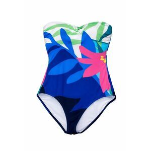 Tommy Bahama One-Piece Swimsuit Size 14 Blue Green Pink Tropical Floral Resort S